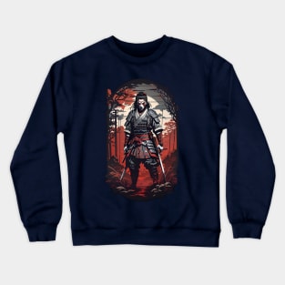 samurai zombie Crewneck Sweatshirt